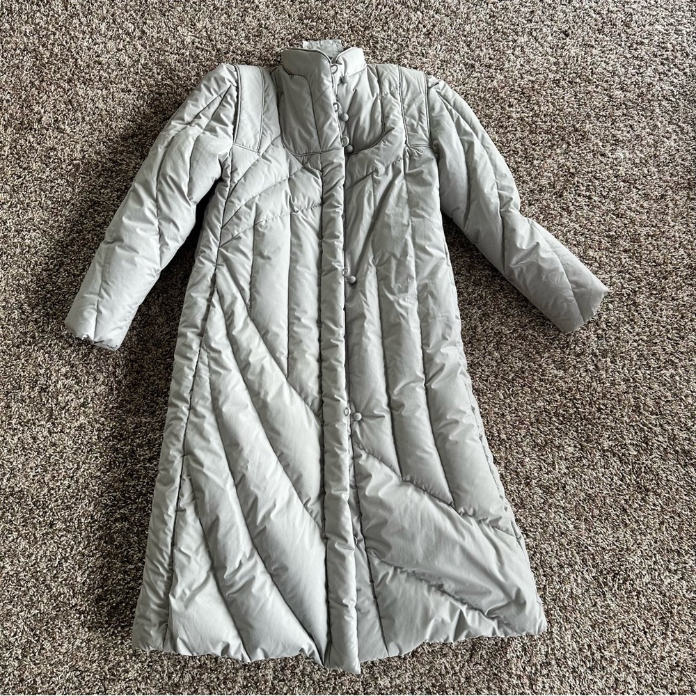 Vintage Portrait Down & Feather Puffer Coat